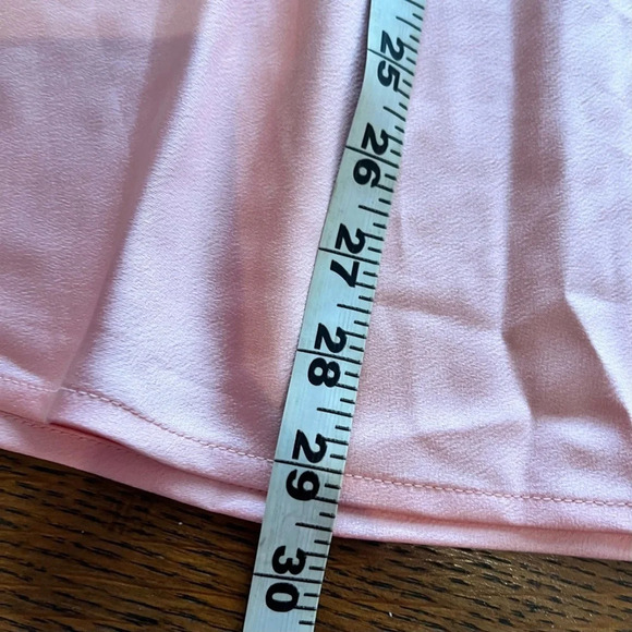NWT J Crew Factory Peach Pink Satin Slip Skirt Medium - Picture 6 of 7